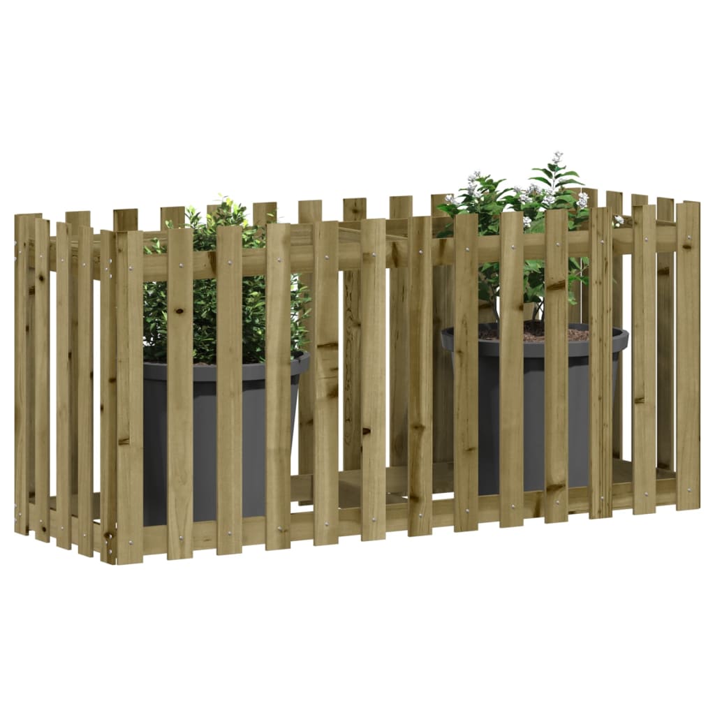 Vidaxl plantenbak verlicht hekontwerp 150x50x70 cm geïmpregneerd hout