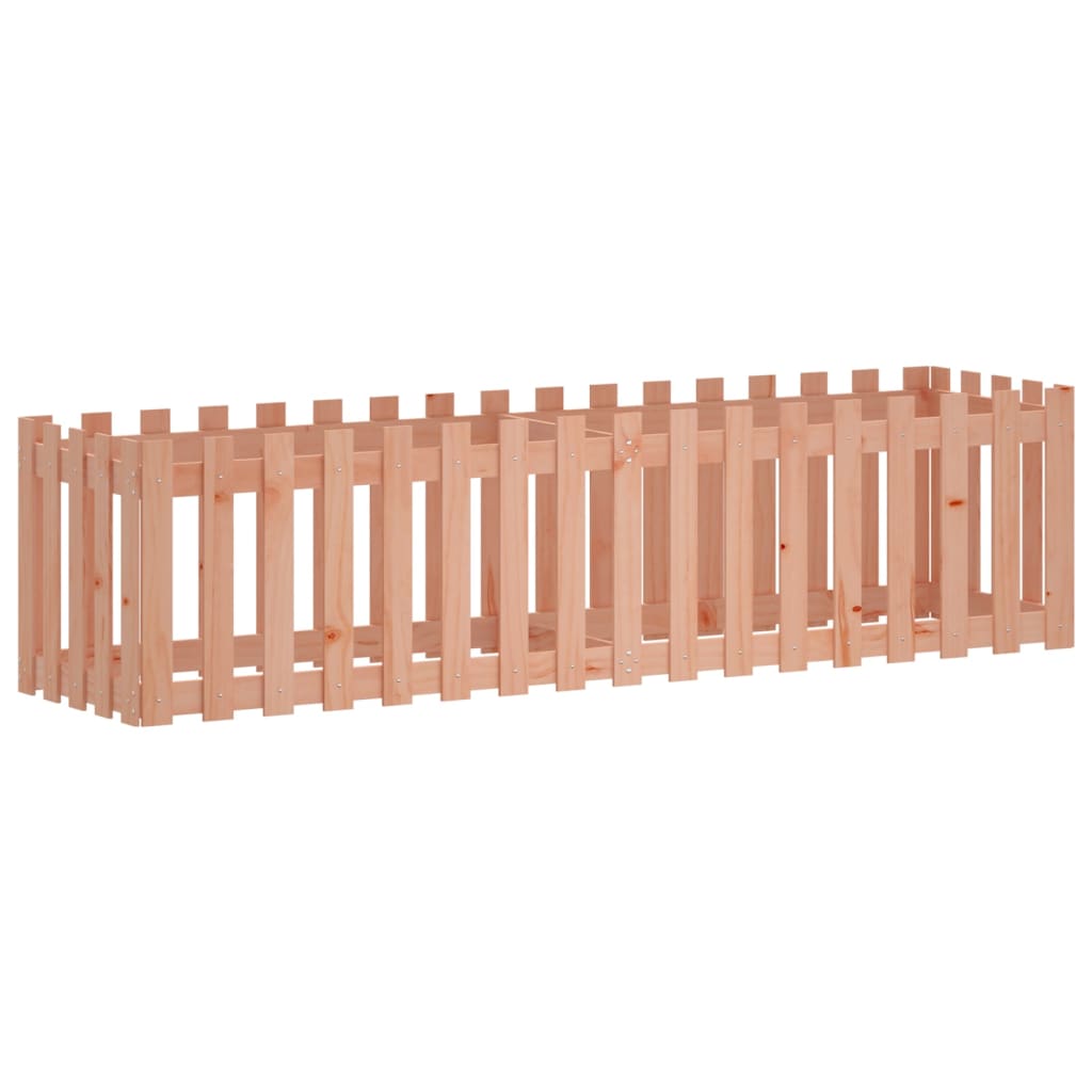 Vidaxl plantenbak klonk hekontwerp 200x50x50 cm massief douglashout