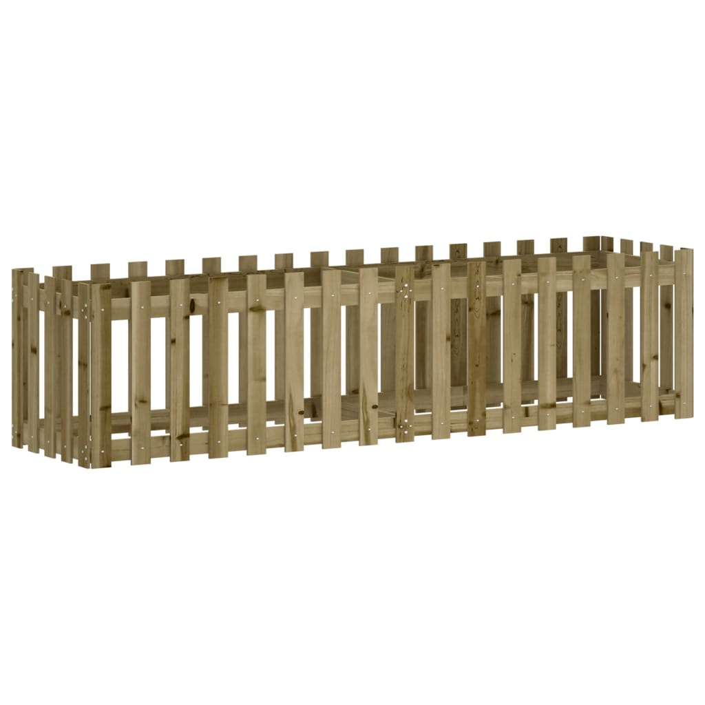 Vidaxl plantenbak verlicht hekontwerp 200x50x50 cm geïmpregneerd hout