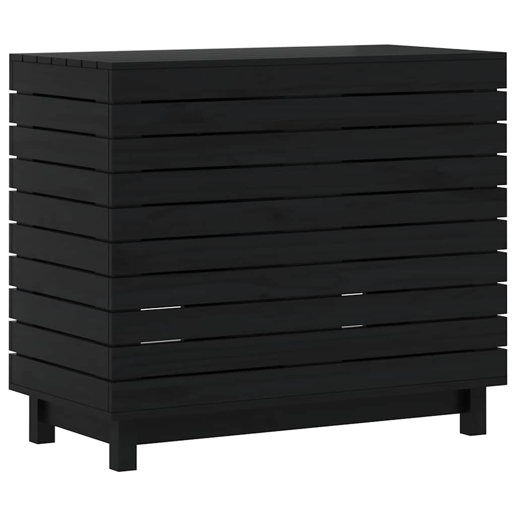 Vidaxl wasmand 88,5x44x76 cm massief groenhout