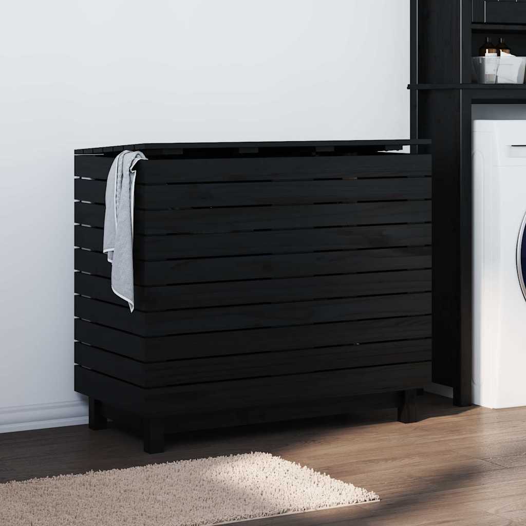 Vidaxl wasmand 88,5x44x76 cm massief groenhout
