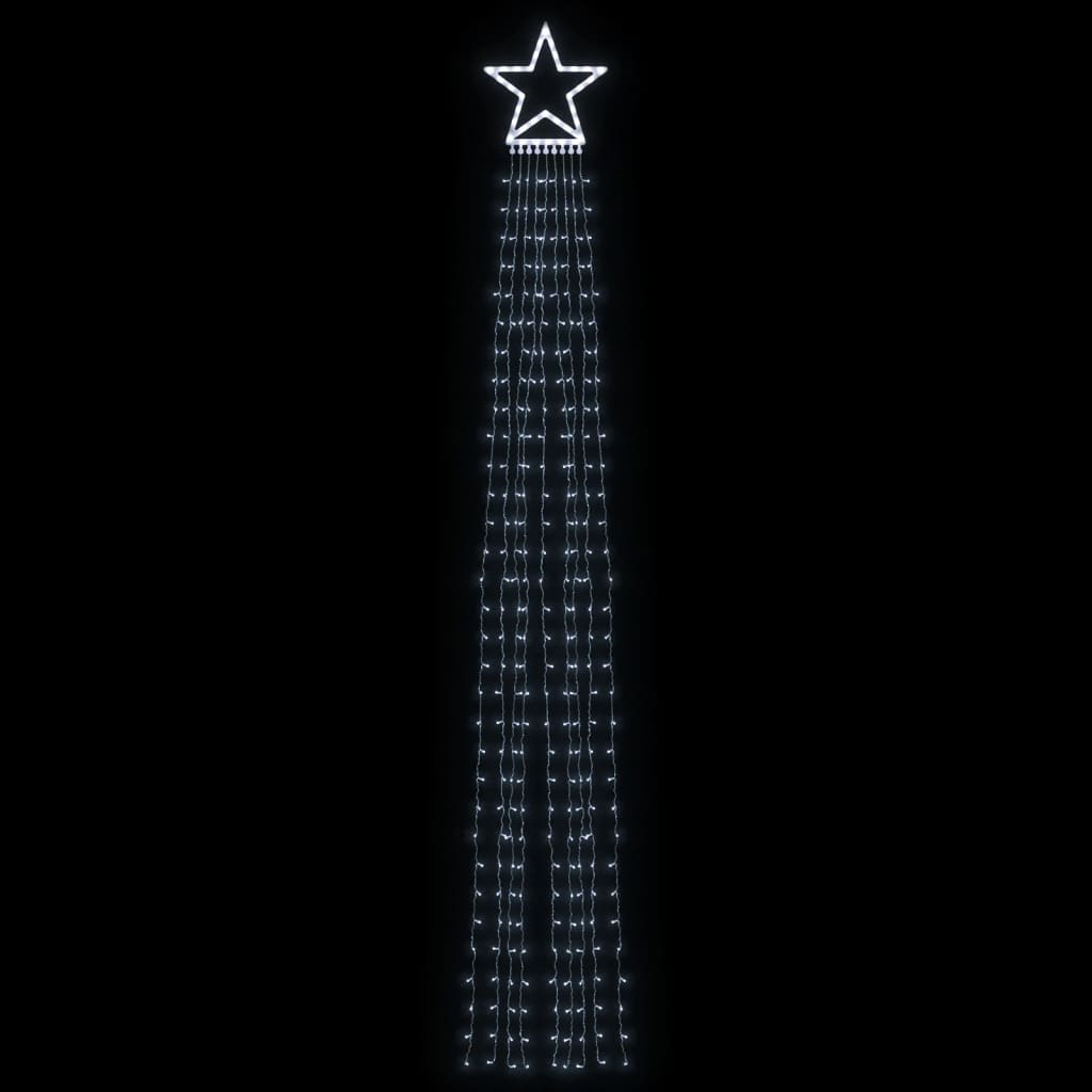 Vidaxl kerstboomverlichting 320 koudwitte led's 375 cm
