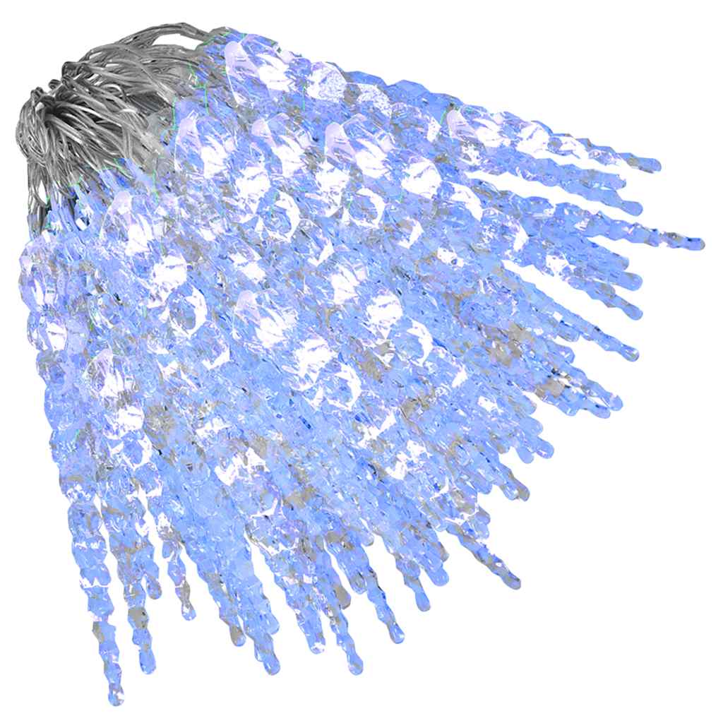 Vidaxl kerstverlichting ijspegels 200 blauwe led's 20 m acryl pvc