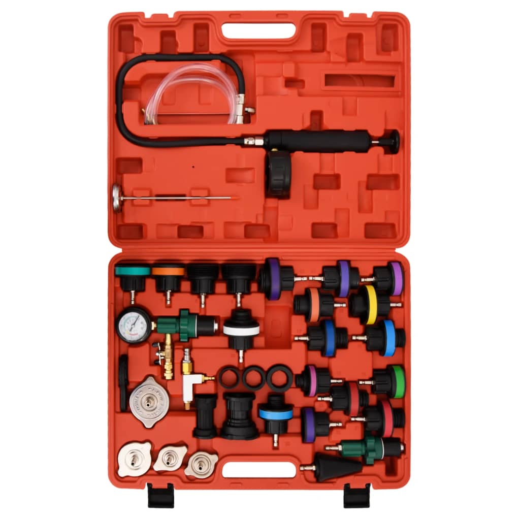 Vidaxl drukster voor koelsysteem 52x40,5x9,5 cm rood