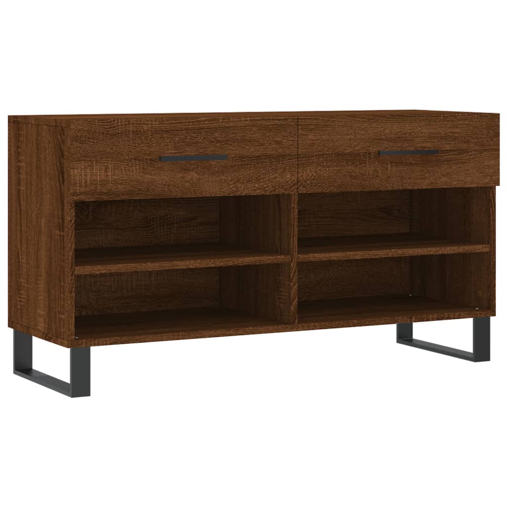 VidaXL Schoenenbank 102x35x55 cm bewerkt hout sonoma eikenkleurig