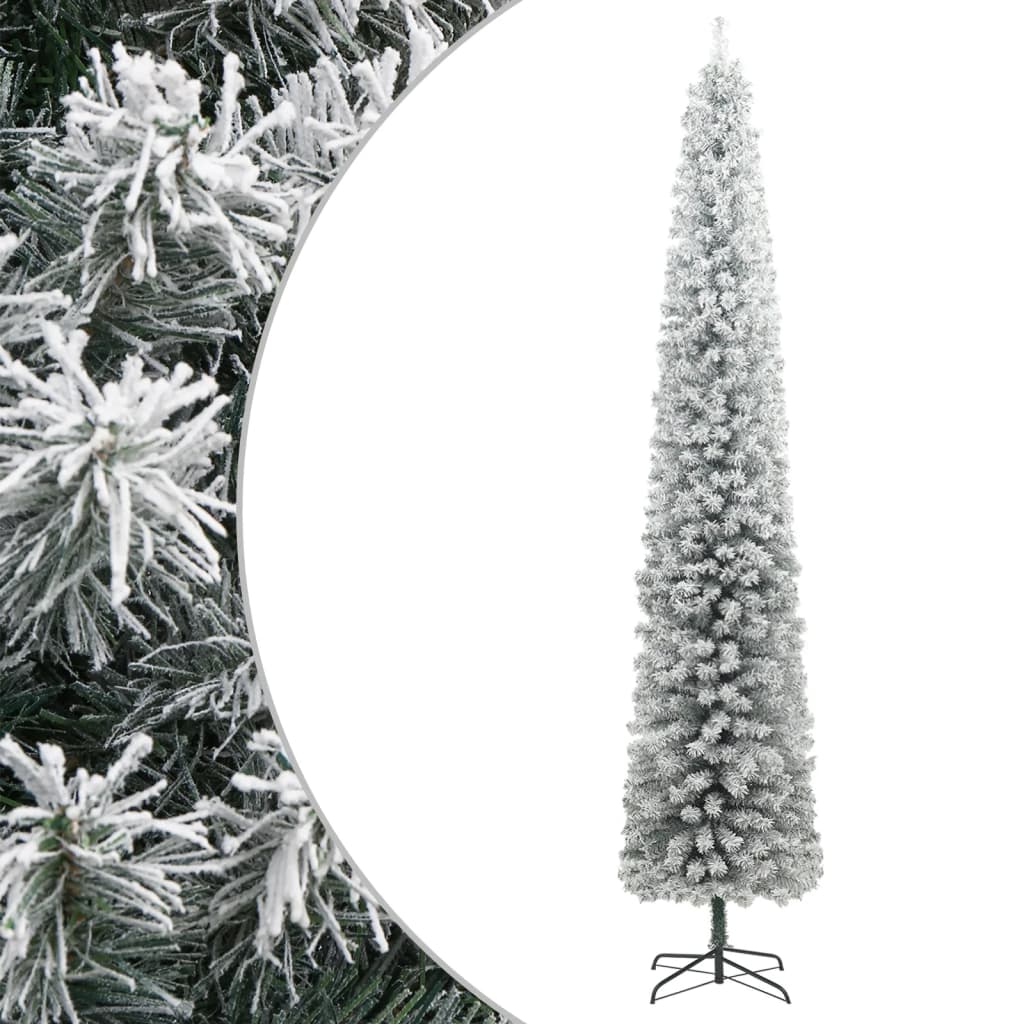 Vidaxl kunstkerstboom klein met standaard en sneeuw 270 pvc