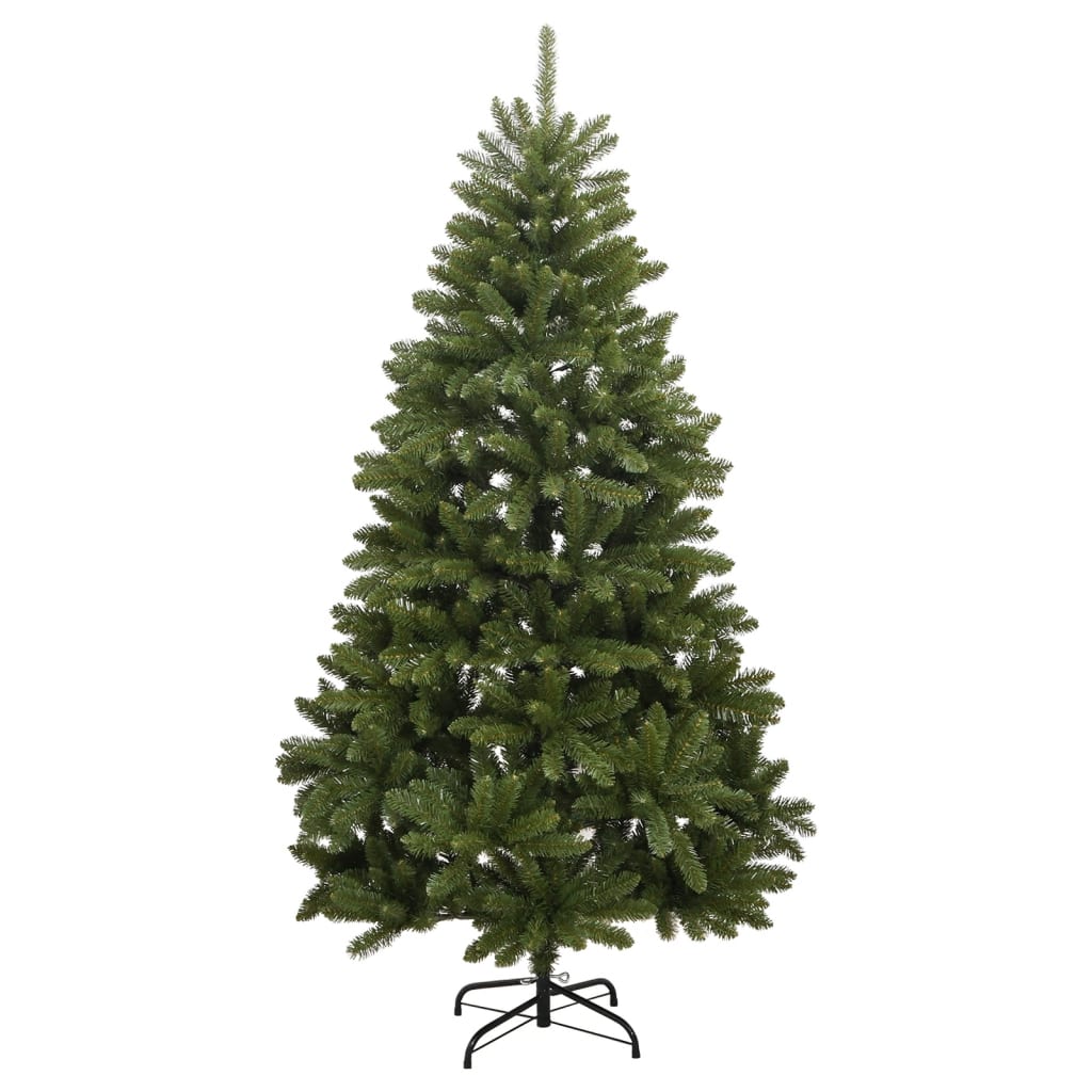 Vidaxl kunstkerstboom met scharnieren en standaard 210 cm groen