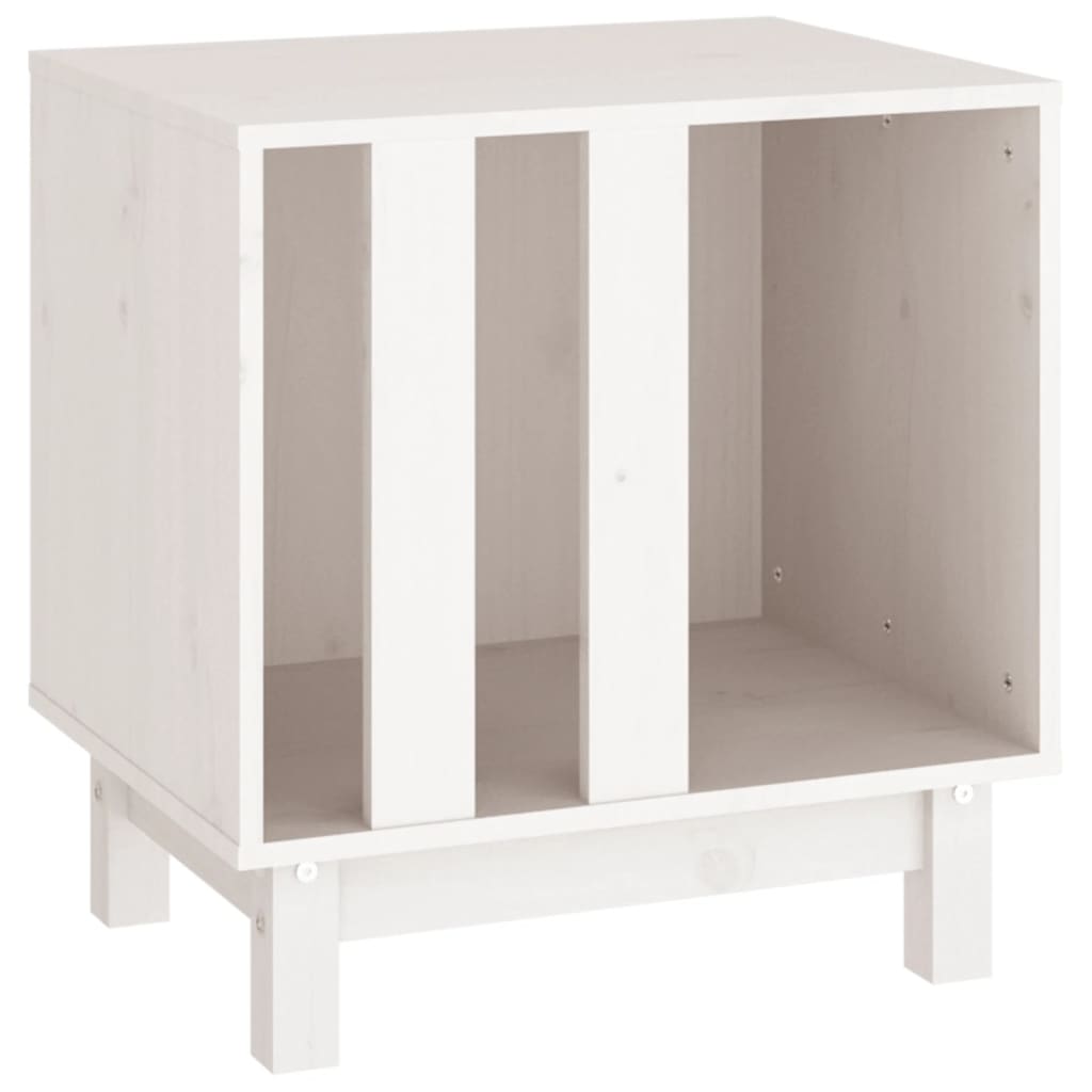 VidaXL Hondenhok 50x40x52 cm massief groenhout wit