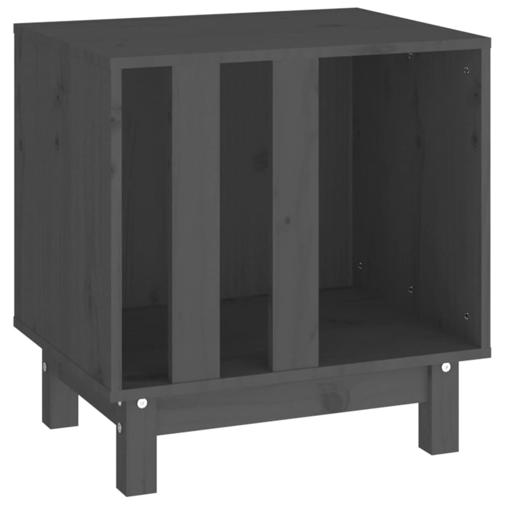 Vidaxl hondenhok 50x40x52 cm massief groenenhout grijs