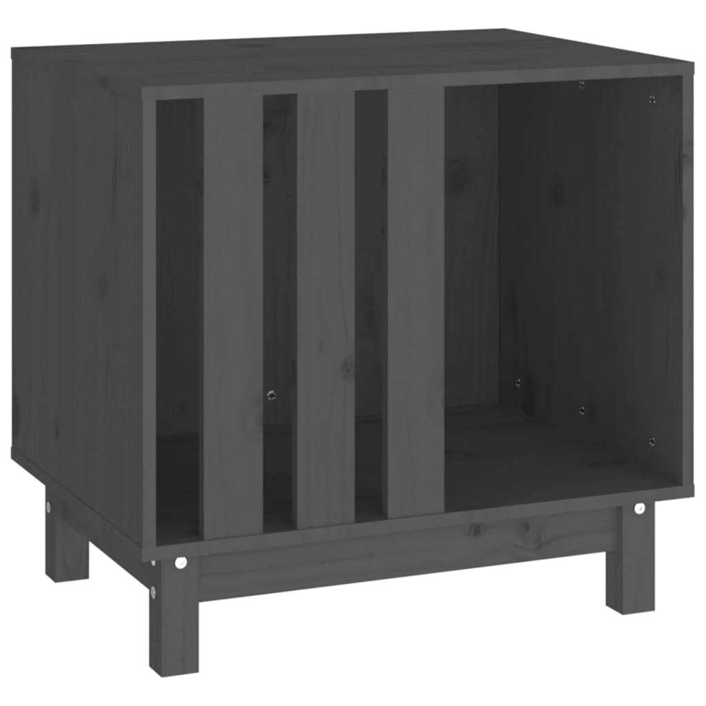 VidaXL Hondenhok 60x45x57 cm massief groenenhout grijs
