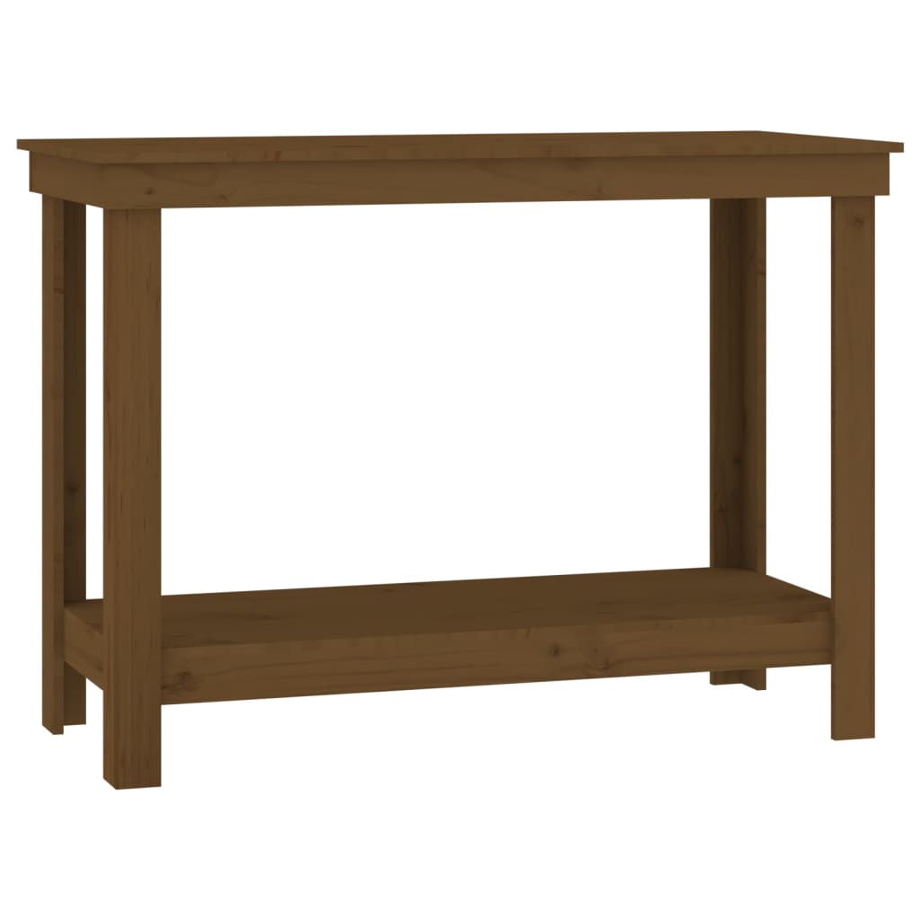Vidaxl werkbank 110x50x80 cm massief groenhout honingbruin