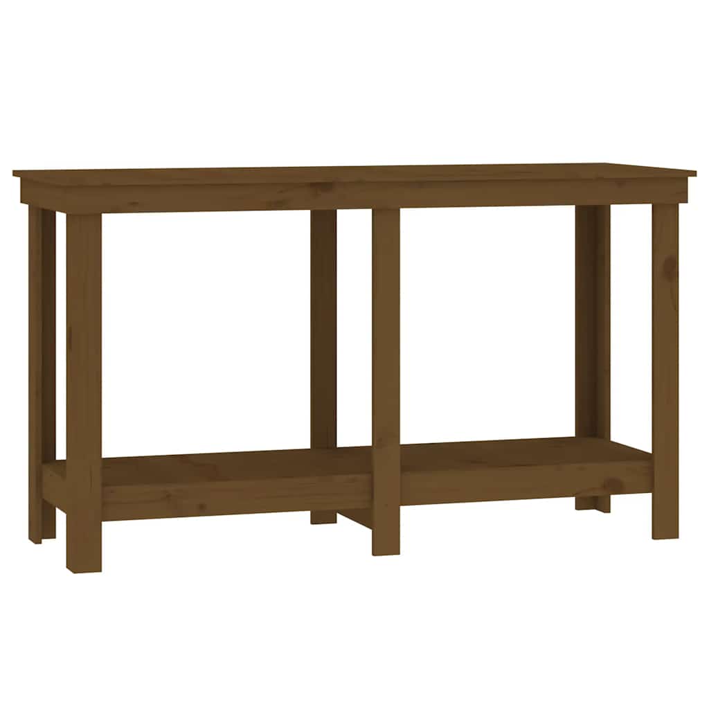 Vidaxl werkbank 140x50x80 cm massief groenhout honingbruin
