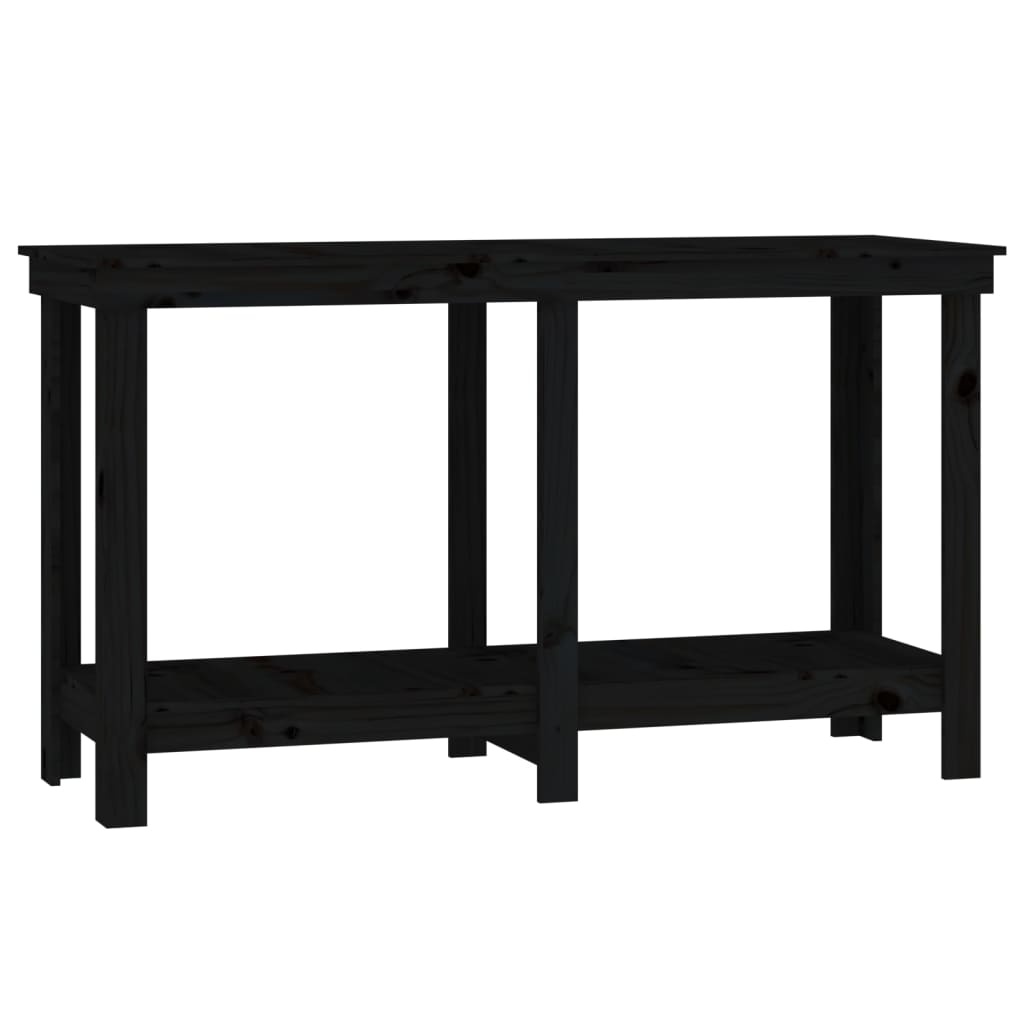 Vidaxl werkbank 140x50x80 cm massief groenenhout zwart