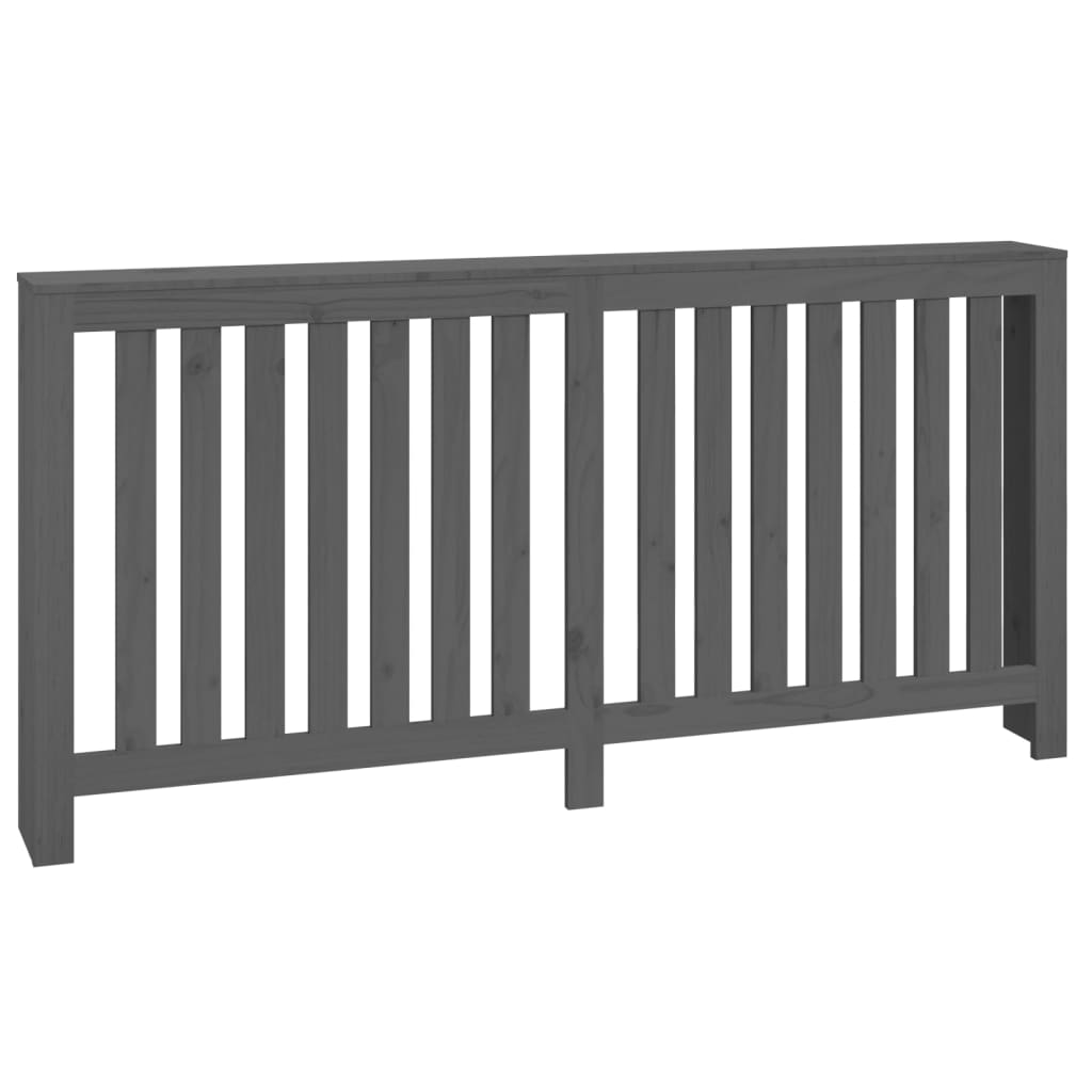 Vidaxl radiatorombouw 169x19x84 cm massief groenenhout grijs
