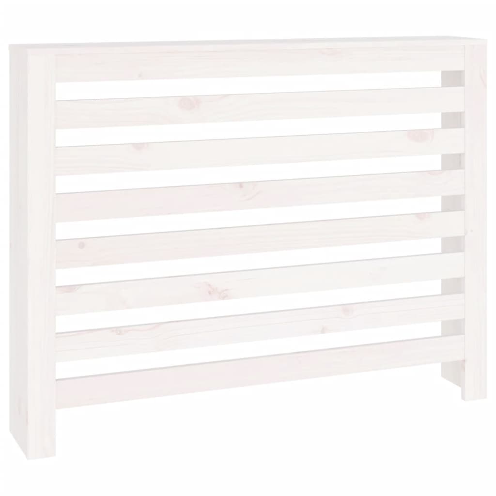 Vidaxl radiatorombouw 108,5x19x84 cm massief groenhout wit