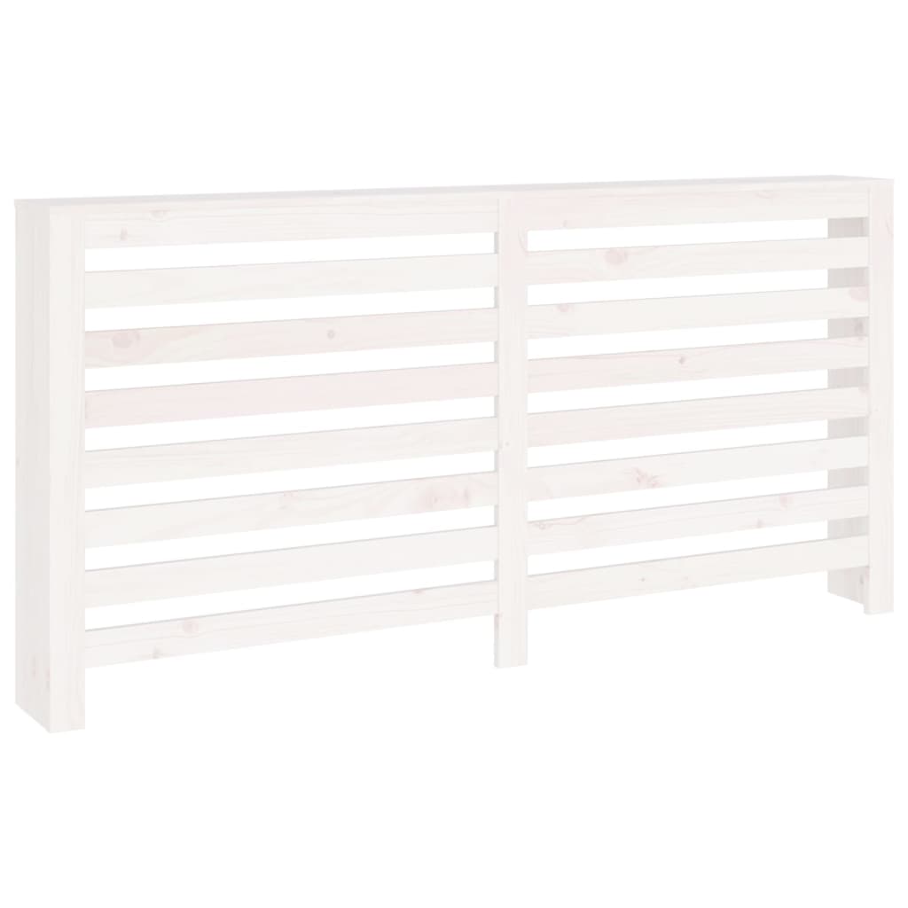 Vidaxl radiatorombouw 169x19x84 cm massief groenhout wit