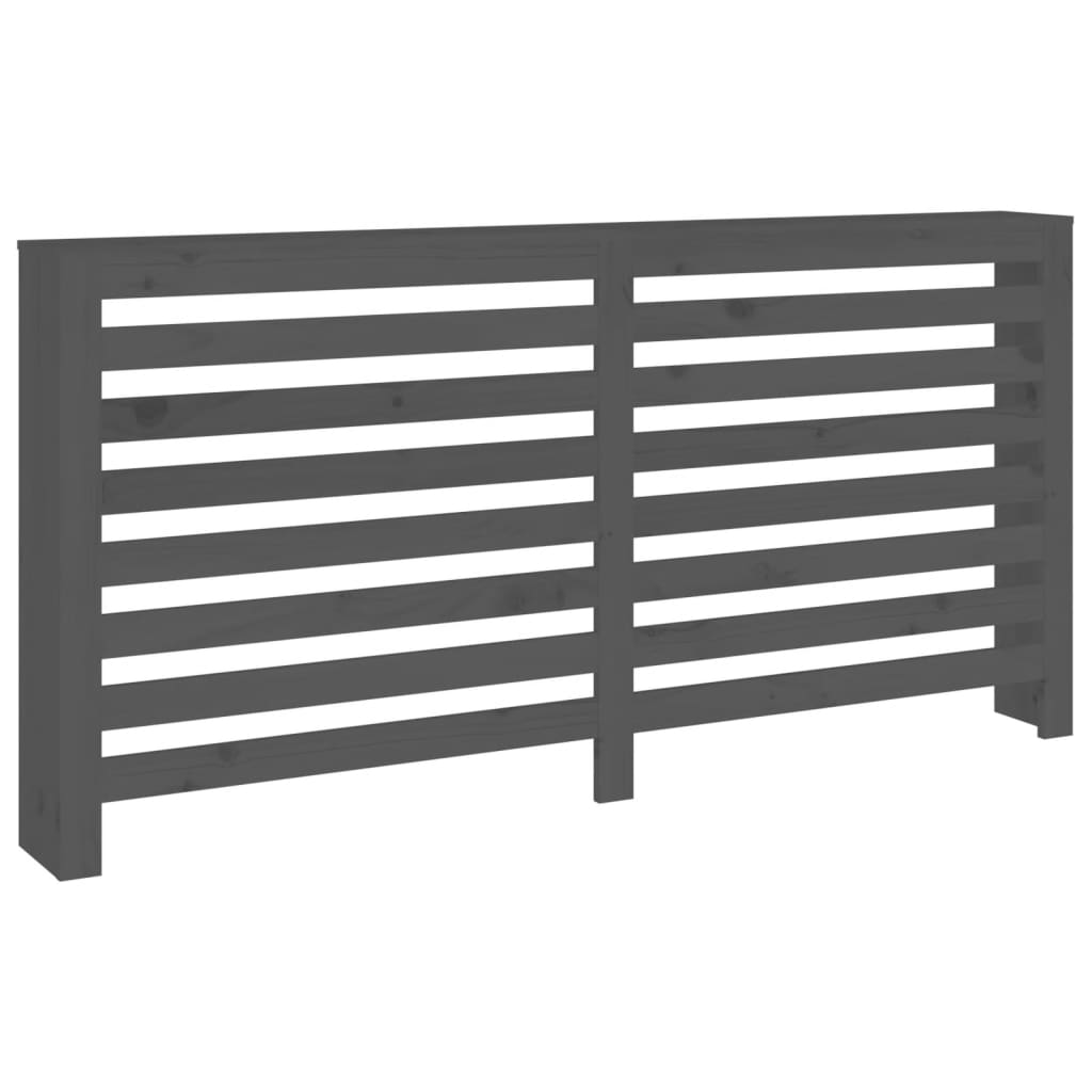 Vidaxl radiatorombouw 169x19x84 cm massief groenenhout grijs