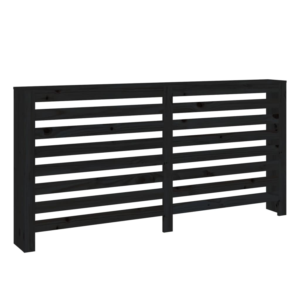 VidaXL Radiatorombouw 169x19x84 cm massief groenenhout zwart