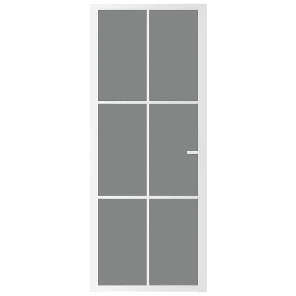 Vidaxl binnendeur 83x201,5 cm esg-glas en aluminium wit