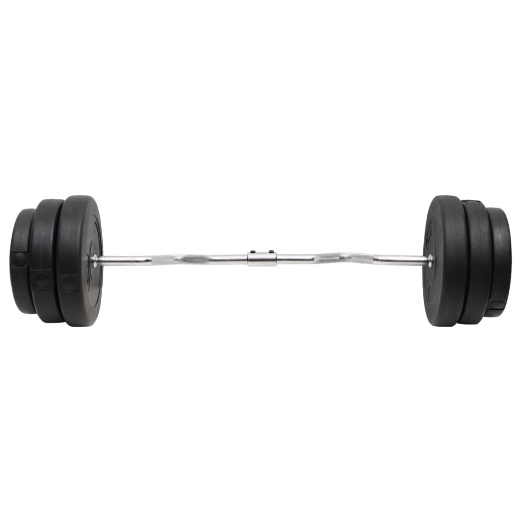 VidaXL Halster gebogen met gewichten 90 kg