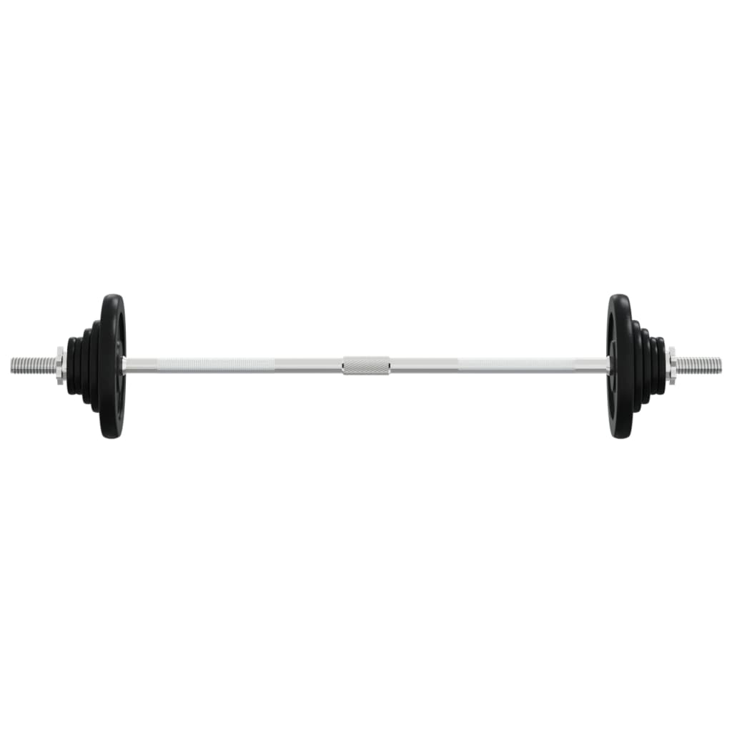 VidaXL Halster met gewichten 90 kg gietijzer