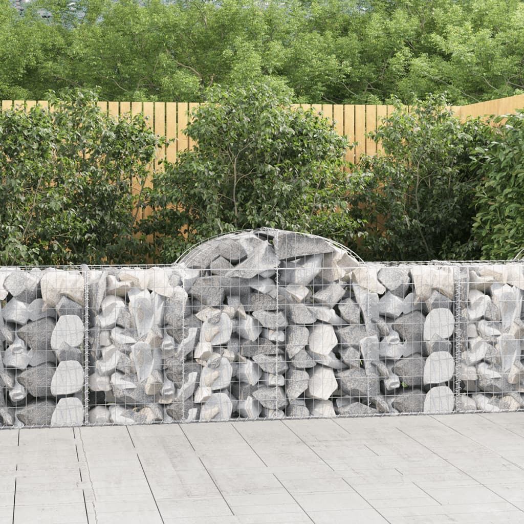 VidaXL Schanskorven 11 st gewelfd 200x50x80 100 cm ijzer