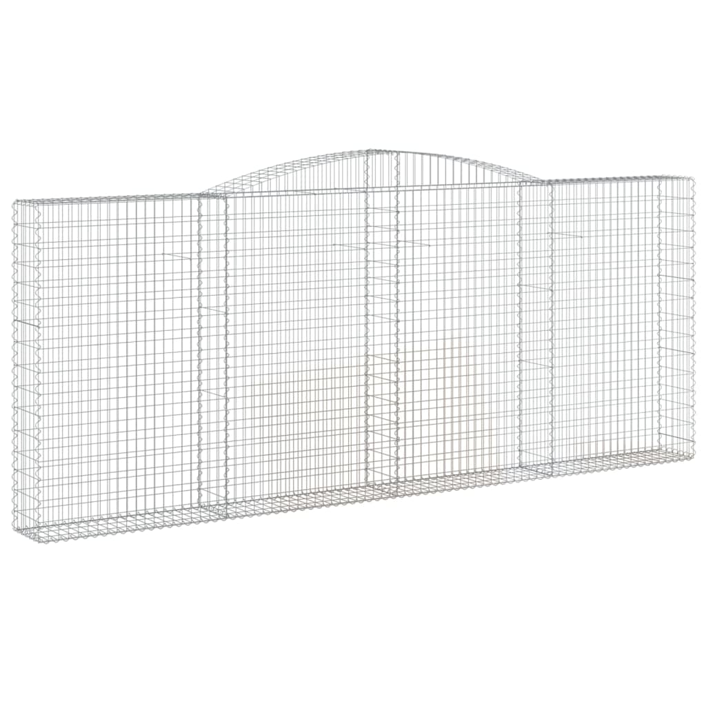 VidaXL Schanskorven 2 st gewelfd 400x30x160 180 cm ijzer