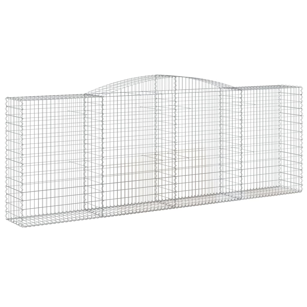 VidaXL Schanskorven 5 st gewelfd 400x50x140 160 cm ijzer