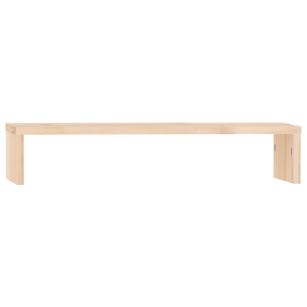Vidaxl monitorstandaard 50x27x10 cm massief groenhout