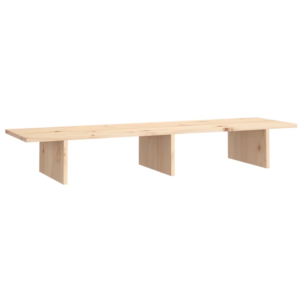 VidaXL Monitorstandaard 100x27x15 cm massief groenhout