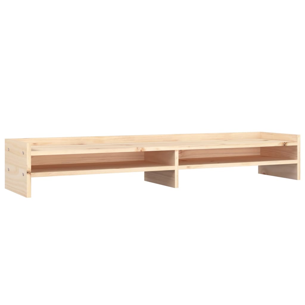 Vidaxl monitorstandaard 100x24x16 cm massief groenhout