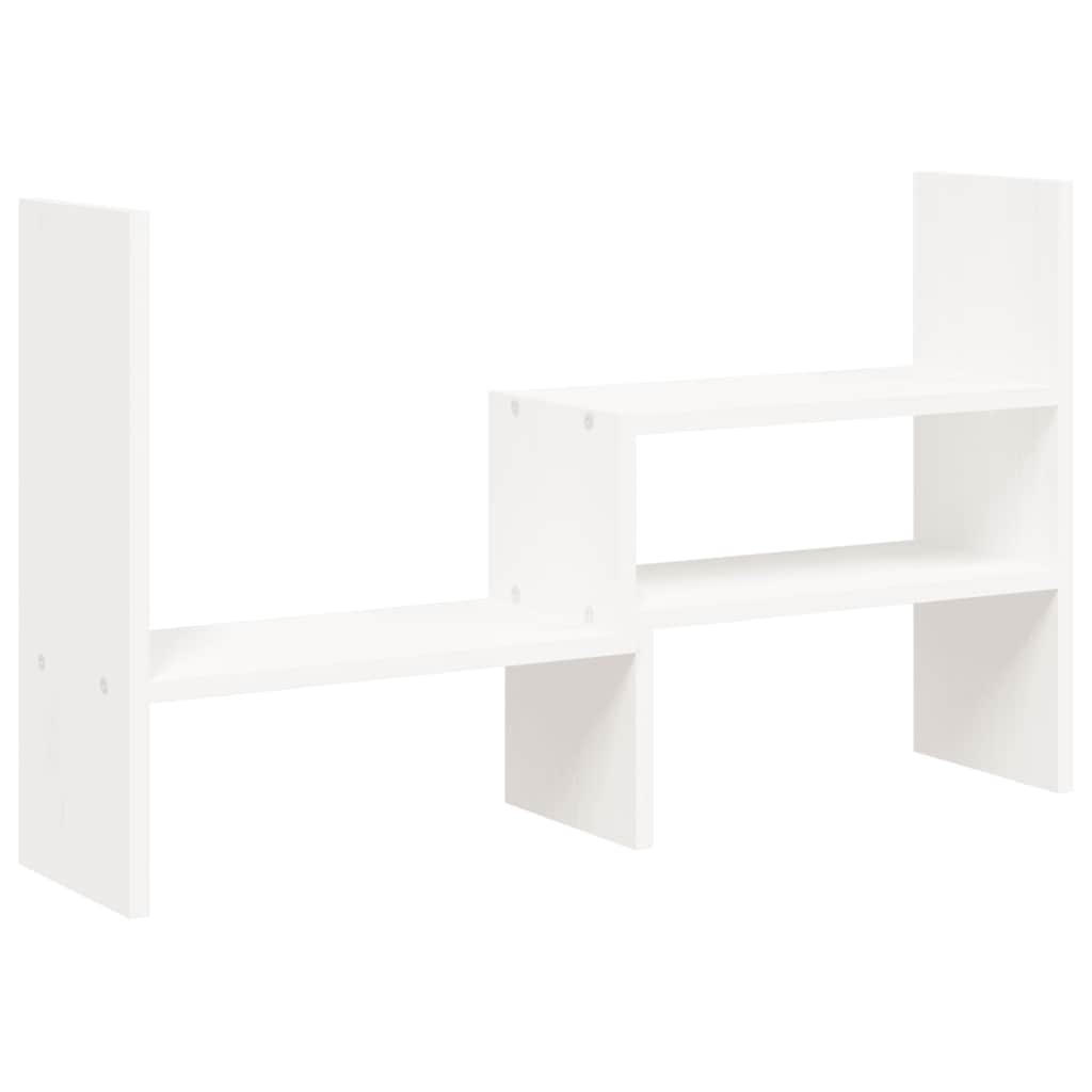 Vidaxl monitorstandaard (39-72)x17x43 cm massief groenenhout wit