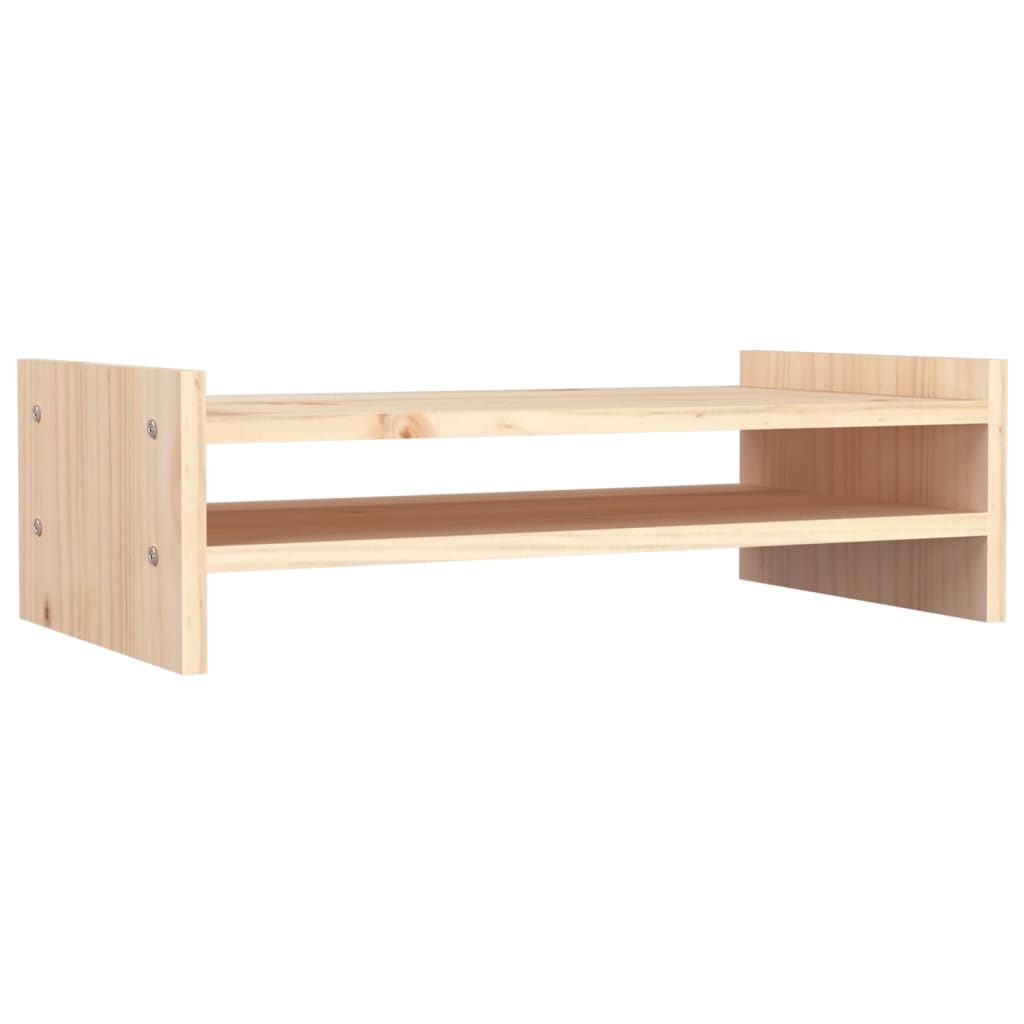 VidaXL Monitorstandaard 50x27x15 cm massief groenhout