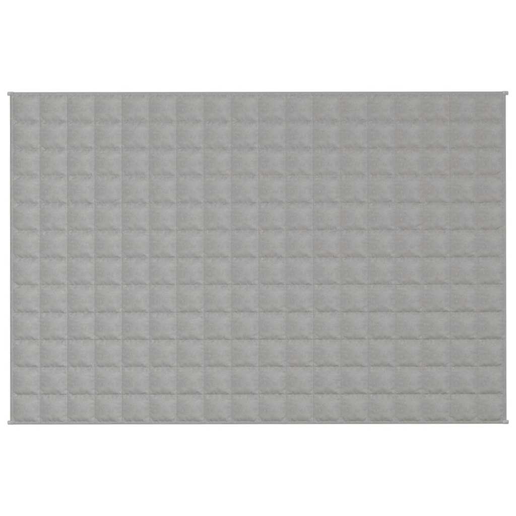 Vidaxl verzweringsdeken 120x180 cm 9 kg stof grijs