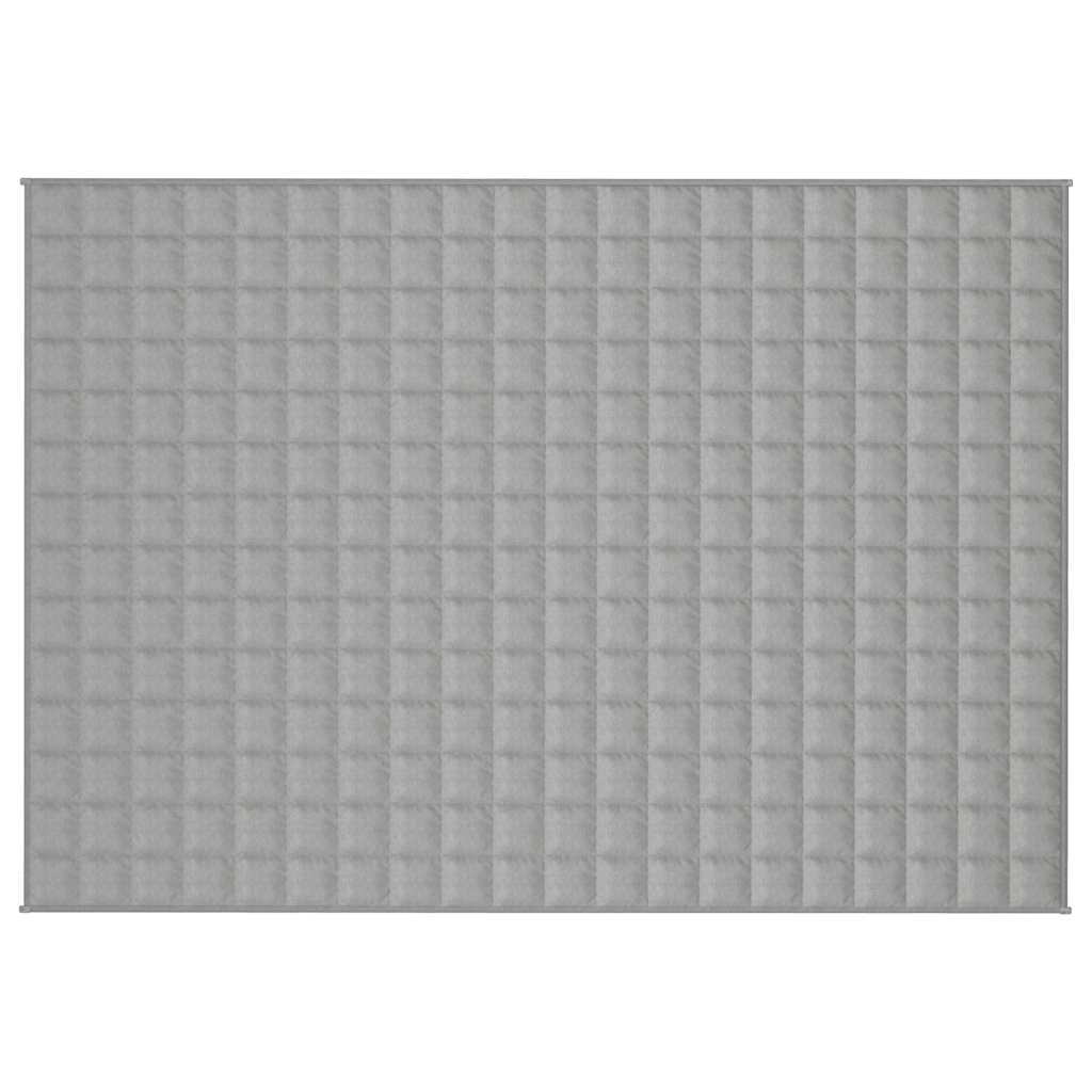 Vidaxl verzweringsdeken 138x200 cm 6 kg stof grijs