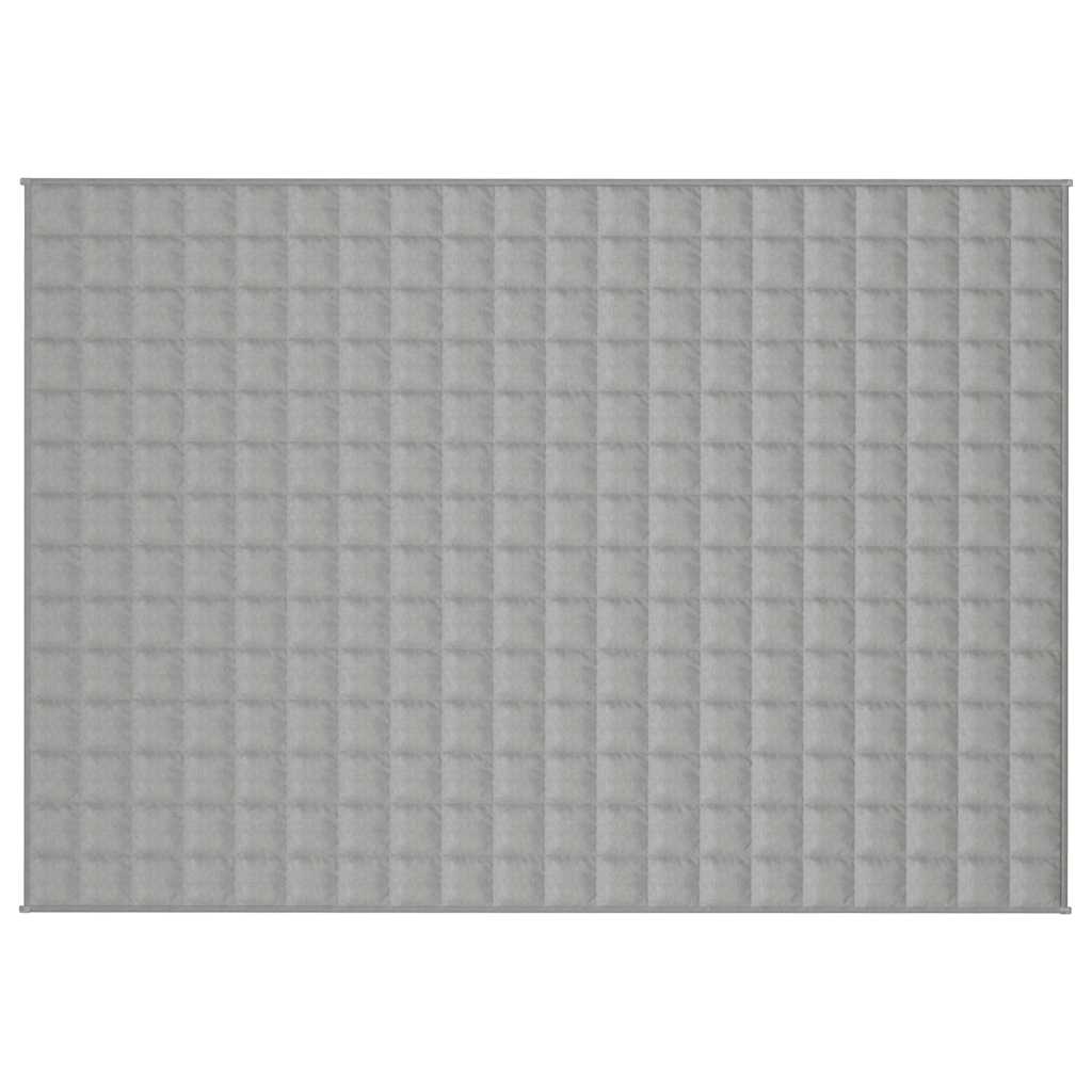 Vidaxl verzweringsdeken 138x200 cm 10 kg stof grijs