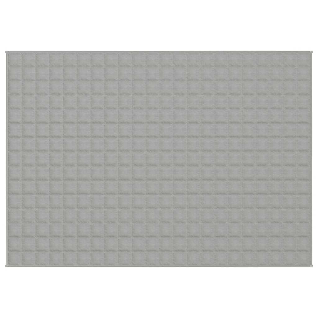 Vidaxl verzweringsdeken 155x220 cm 7 kg stof grijs