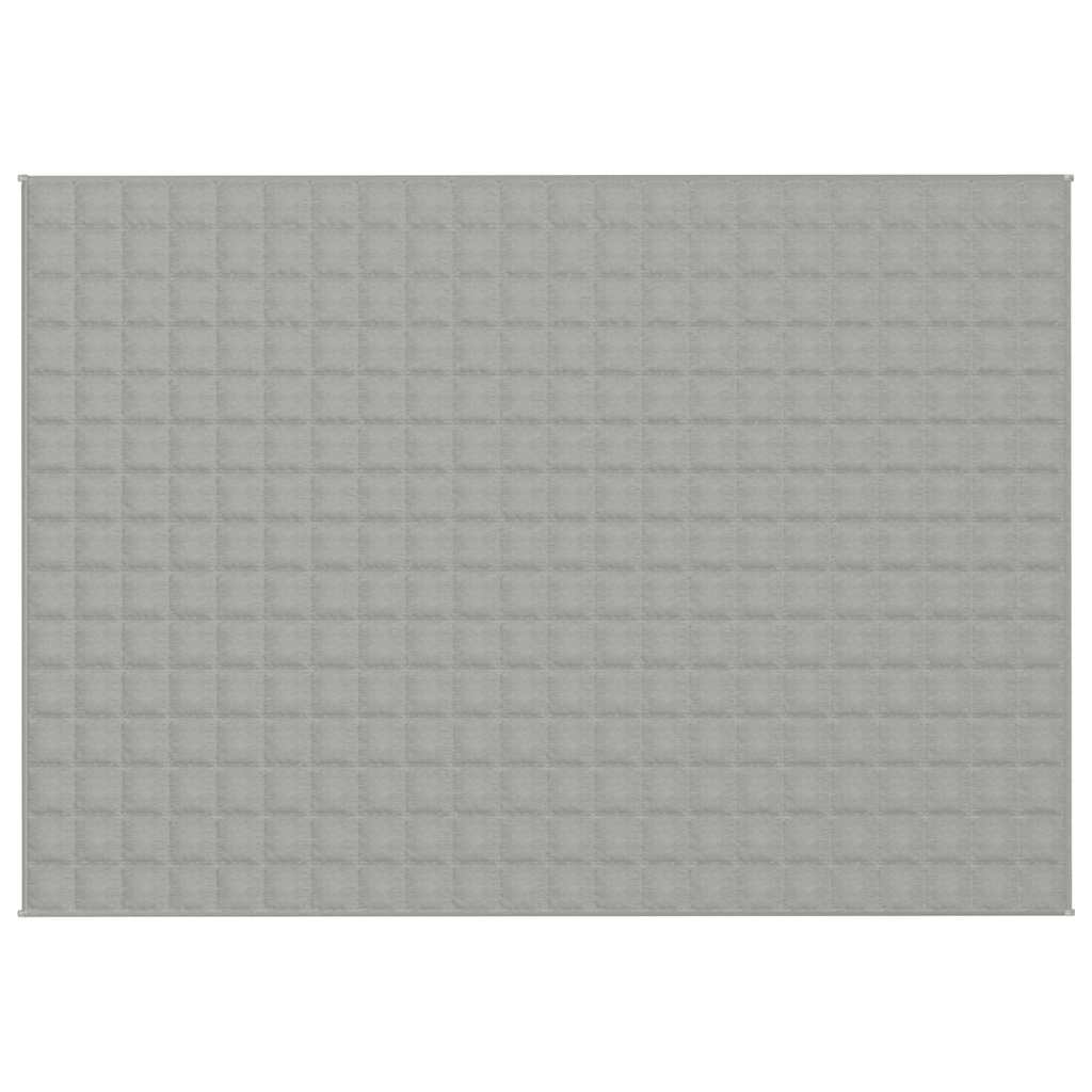 Vidaxl verzweringsdeken 155x220 cm 11 kg stof grijs
