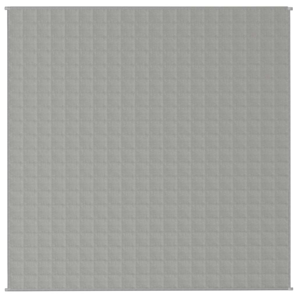 Vidaxl verzweringsdeken 200x200 cm 9 kg stof grijs