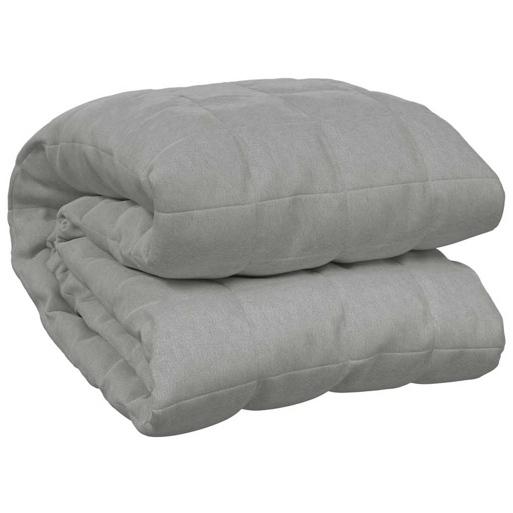 Vidaxl verzweringsdeken 200x200 cm 13 kg stof grijs