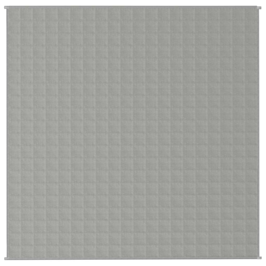 Vidaxl verzweringsdeken 200x200 cm 13 kg stof grijs