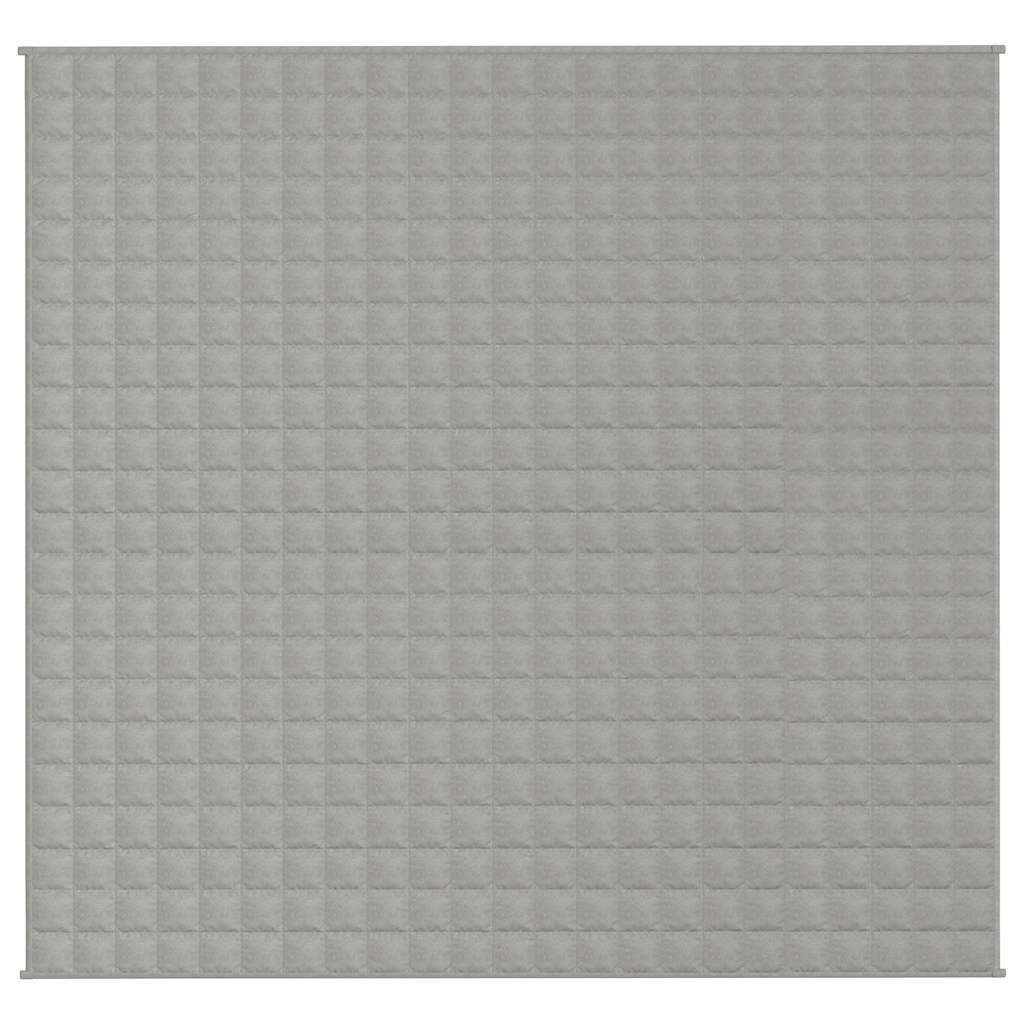 Vidaxl verzwaringsdeken 220x235 cm 15 kg stof grijs