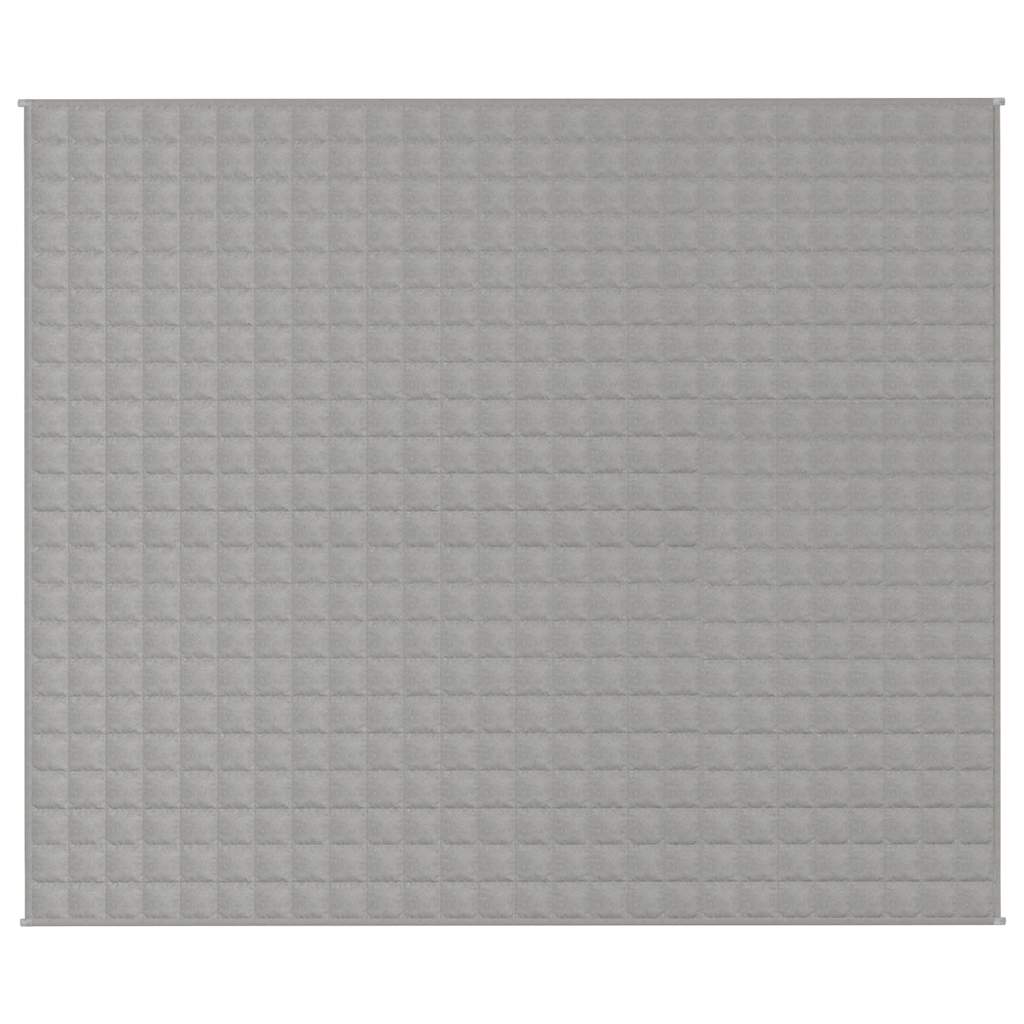 Vidaxl verzweringsdeken 220x260 cm 11 kg stof grijs