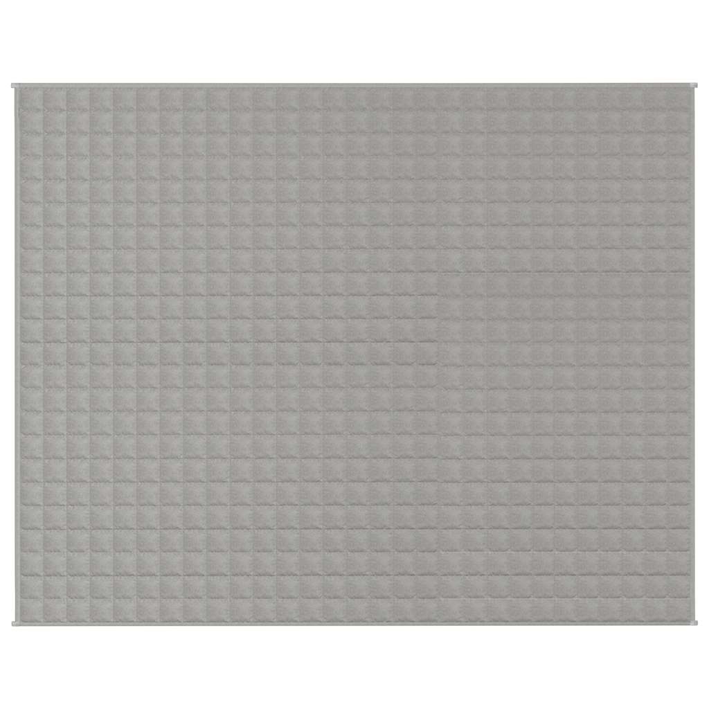 Vidaxl verzweringsdeken 235x290 cm 15 kg stof grijs