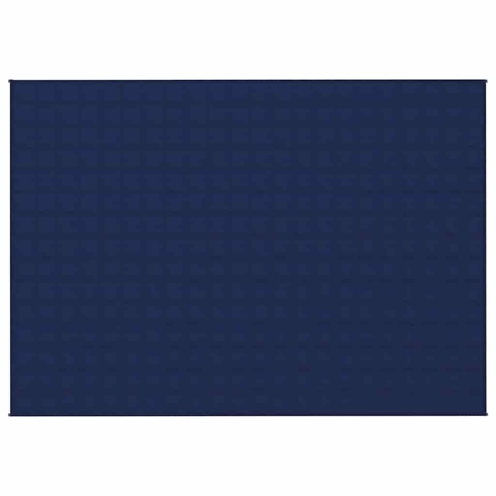Vidaxl verzwaringsdeken 155x220 cm 11 kg stof blauw