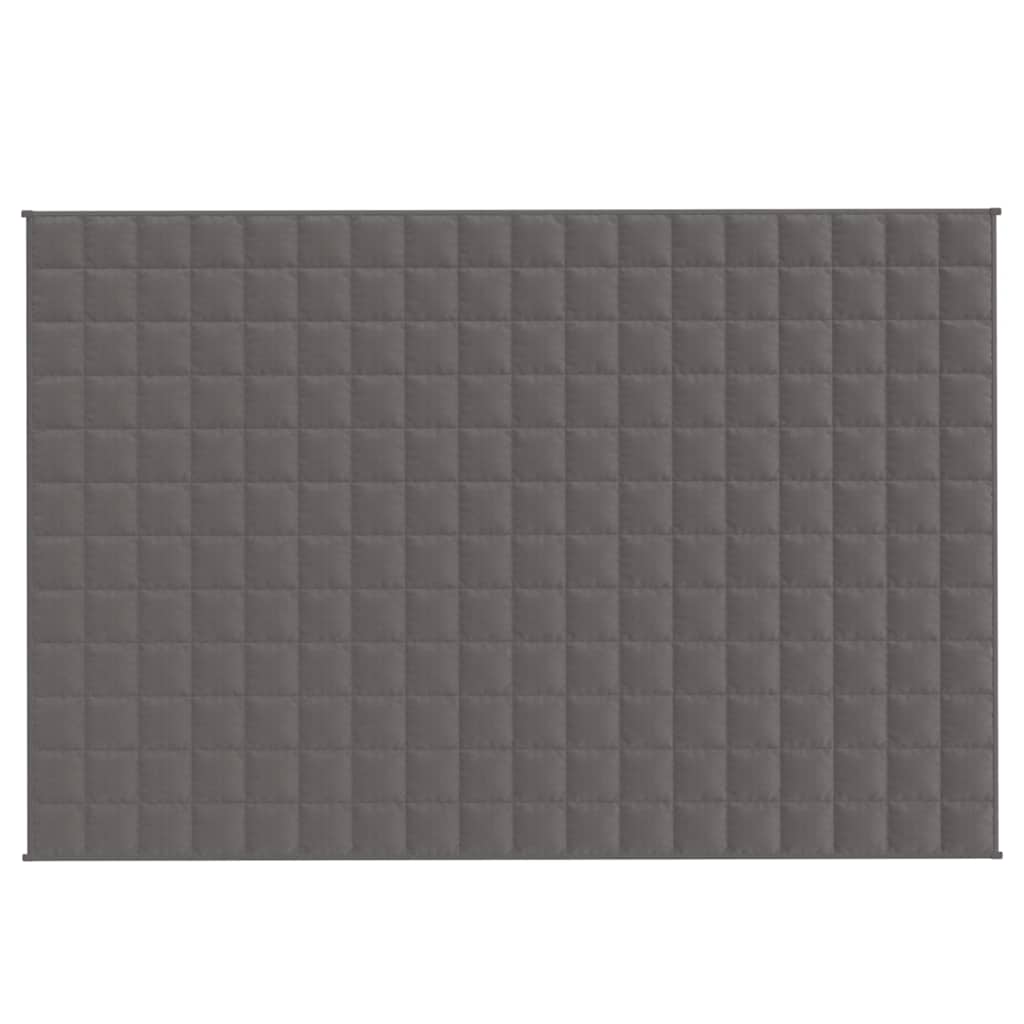 Vidaxl verzweringsdeken 120x180 cm 9 kg stof grijs
