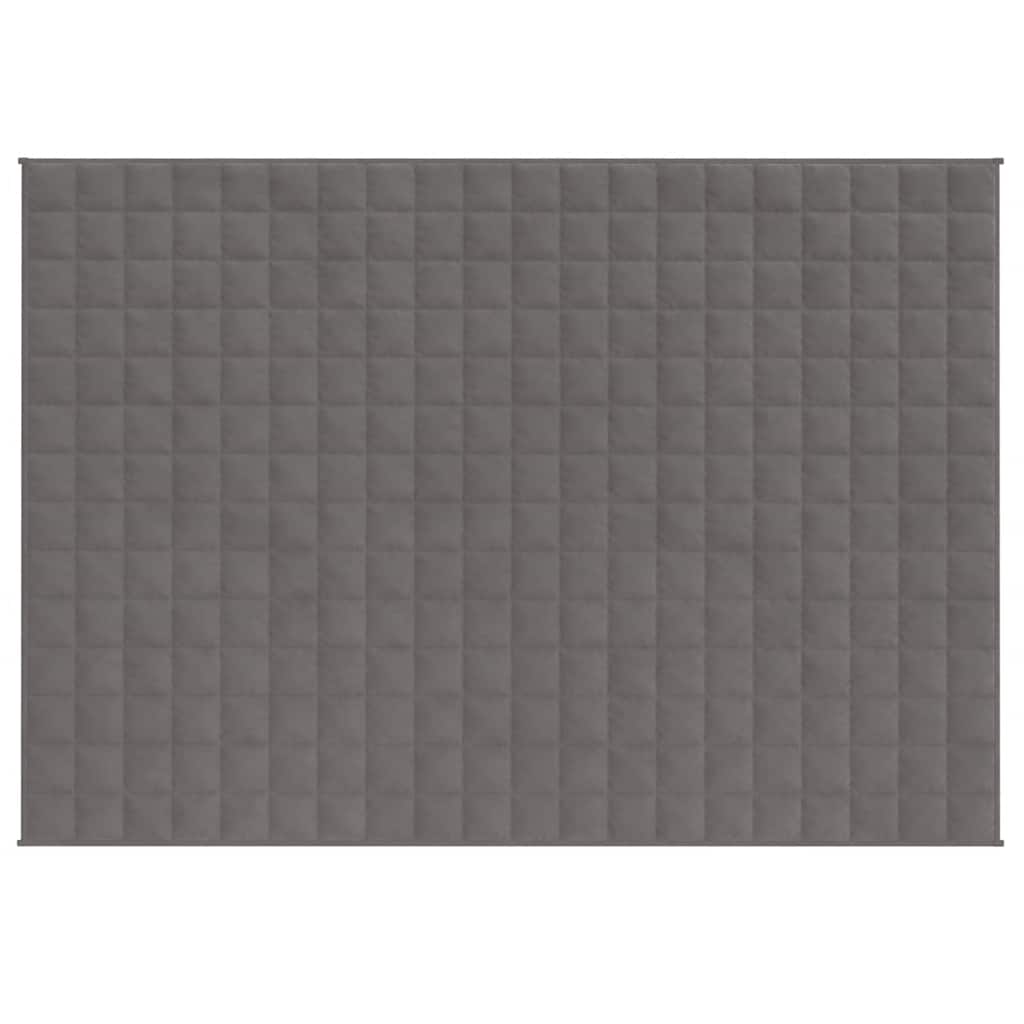 Vidaxl verzweringsdeken 150x200 cm 11 kg stof grijs