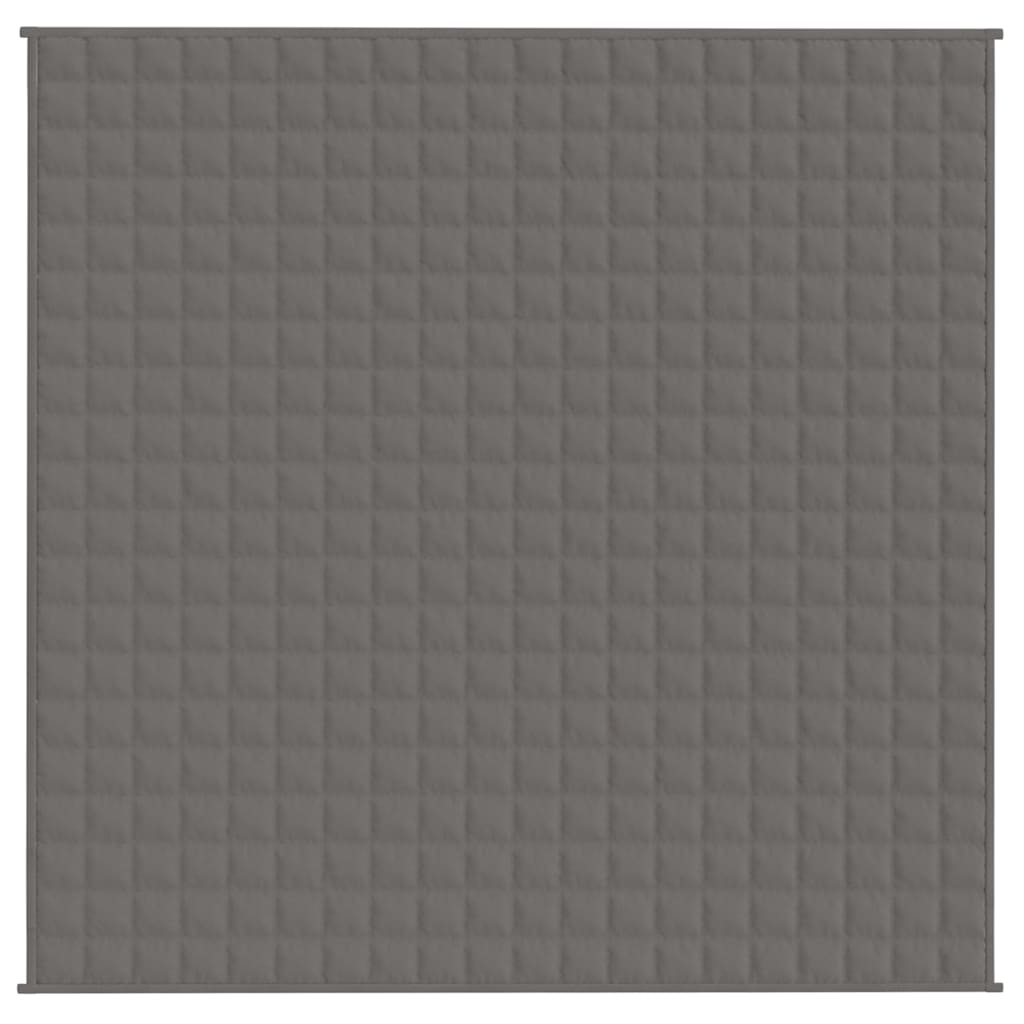 Vidaxl verzweringsdeken 200x200 cm 13 kg stof grijs
