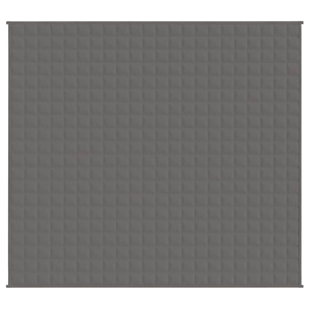 Vidaxl verzwaringsdeken 200x225 cm 9 kg stof grijs