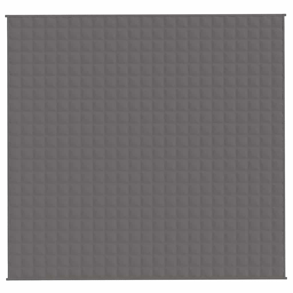 Vidaxl verzweringsdeken 220x235 cm 11 kg stof grijs